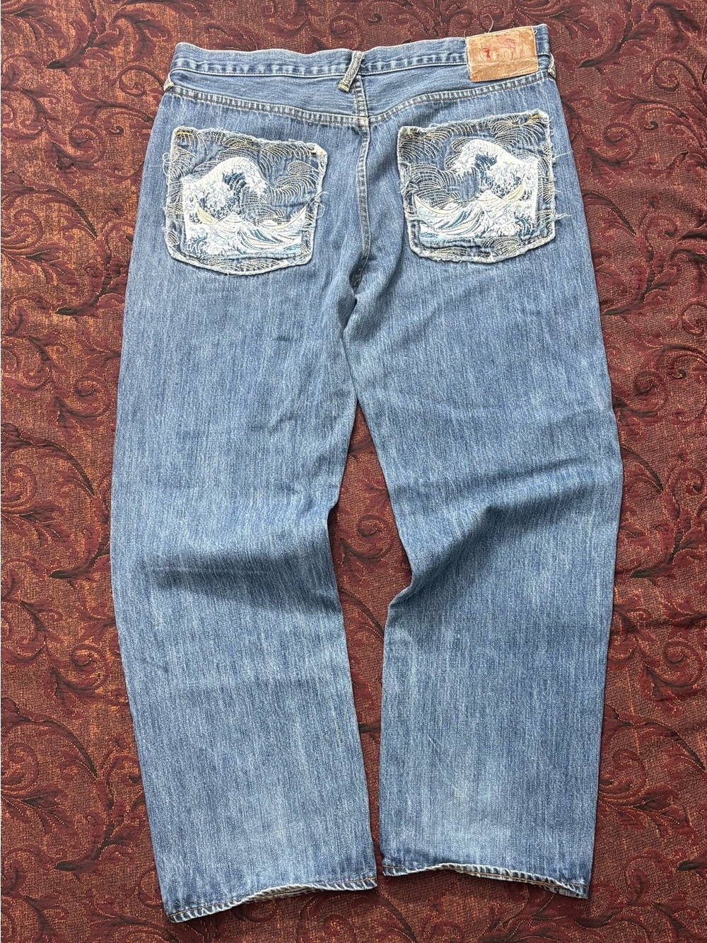 90s Y2K RMC Embroidered Baggy Jeans